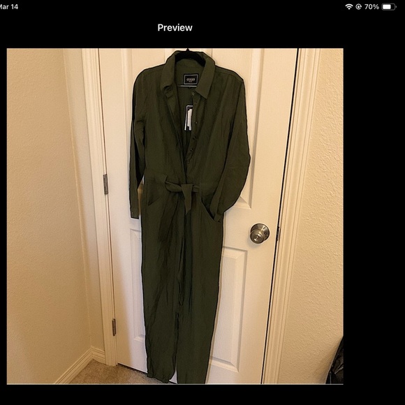 Guess TIE-BELT JUMPSUIT size X-small - Picture 13 of 13